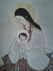 Mother of Divine Grace. Textile. Japan, Contemporary.